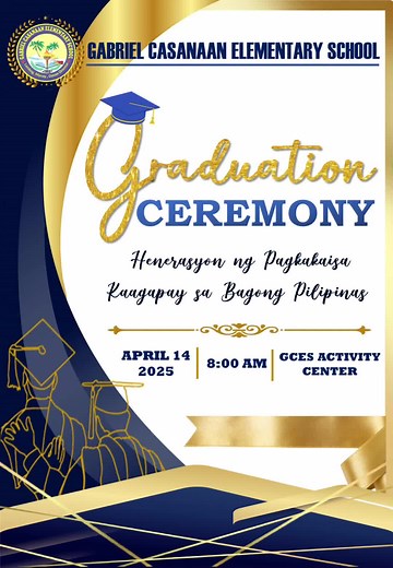 Graduation Program Invitations for Moving Up Ceremony