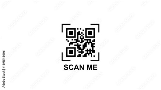 Scan me qr code barcode payment buy and sell animation. conveys modern technology payment system qr code motion. electronic bar code scanner process 4k video footage.
