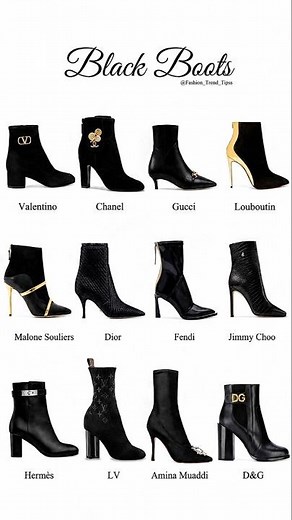 Ranking Luxury Black Boots 🖤 (Valentino to D&G) #style #ytshorts✨💕
