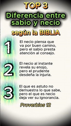 Top 3 diferencias entre el SABIO y el NECIO según la Biblia