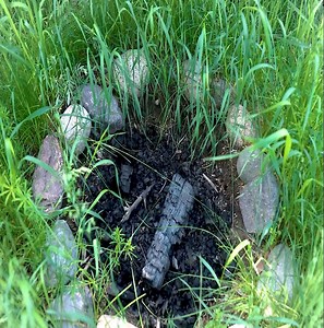 85K views · 1.9K reactions | Creating a wooden hut fireplace and building a house in nature for a solo overnight stay in a cabin | Building Skills | Facebook