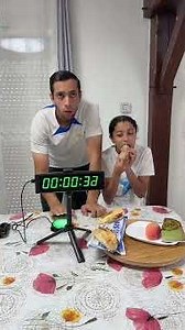 He didn't eat anything LOL 😭 #humor #soccer #frenchcomedian #football #24hours #challenge