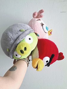 Vintage ANGRY BIRDS Plushies | Plush Dolls | Toys | Teddy Bears | Red Peluche Stella | Collectible - Etsy
