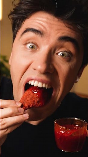 Real or AI !? ASMR Eating Spicy Chocolate Chicken Wing