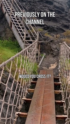 The Causeway Coast videos have gone mad on here, so I’m back with the moment everyone asked about… the walk back across the Carrick-a-Rede Rope Bridge. First time was scary enough, but honestly, knowing what to expect makes it a different kind of fear. The height, the movement, the Atlantic below… you feel all of it on the way back 😅 And at the end of this clip I’ve added a POV crossing, so you can see exactly what it’s like step by step. Be honest… would you cross it? 📍 Carrick-a-Rede Rope Br