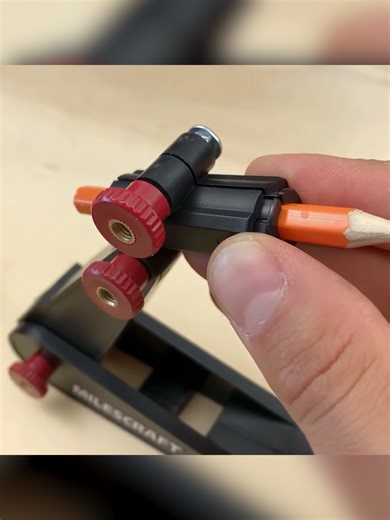The last scribing tool you’ll need in your toolbox ✏️ The ScribeTec™ is packed with features designed for accuracy in one compact tool. Create clean, consistent lines for trim, moldings, and flooring with ease. The adjustable articulated arm follows any surface while gripping pencils or markers securely. Use the retractable precision point for offsets, edge work, and circles. There's even a built-in pencil sharpener so your lines stay crisp from start to finish!