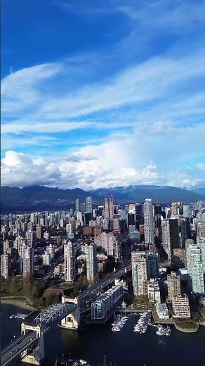 Stunning Panoramic Drone View of Vancouver BC | 4K Aerial Cityscape