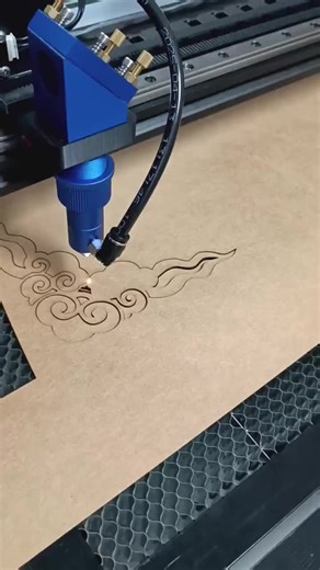 Laser-cut kraft paperboard