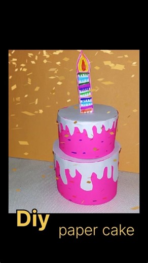 Paper Cake Making Craft ideas | cake making with paper |cardboard #shorts #handmade#papercrafts