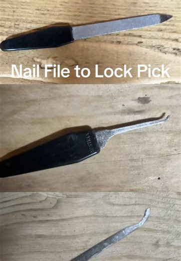 Nail File into a Lock Pick….#homebrewpicks