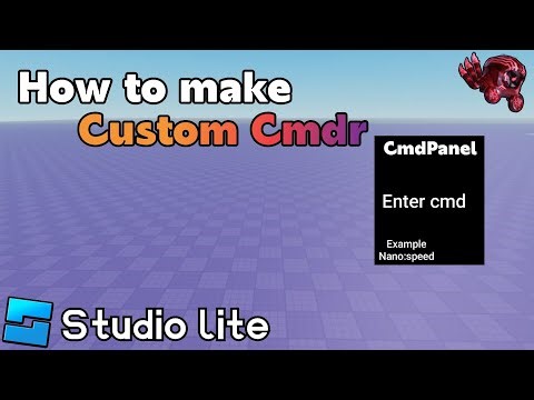 How to make A custom Cmdr in studio lite - Tutorial Guide 