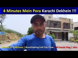 Karachi in 4 Minutes | Breathtaking Full City View | 4K Aerial Vlog | shtv