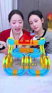 This magnetic track train lets kids play freely and is so much fun! It really helps develop their...