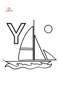 English Letter Y coloring pages ♥ Free Online!
