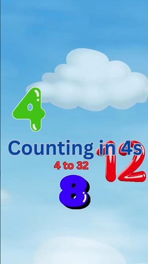 Skip Counting by 4 | Learn to Count from 4 to 32 Fast & Fun!"