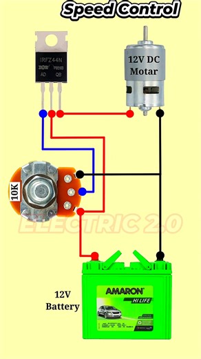 6.9K views · 42 reactions | dc motar speed control #dc #diy #electronics | Electric 2.0 | Facebook