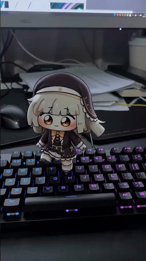 What happens when you put Speaki on a Mechanical Keyboard ㅋㅋㅋ 😭🎹 #Shorts