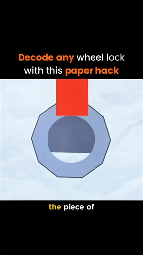 AI Tools & News | Technology | Artificial Intelligence on Instagram: "A simple sheet of paper can reveal more than most locks allow. This clip shows a number lock being decoded by sliding a thin strip into the gap above each wheel, feeling for the internal gate, and marking every point where the paper drops. The wheels shift, the paper catches, and the mechanism exposes its weak alignment points. Each rotation reveals a mechanical cue normally hidden from sight. The method works because every wh