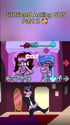 Girlfriend Acting SUS Part 2 😍[FNF MOD] #fnf #fnfmod #fridaynightfunkin #shorts #fnfsus