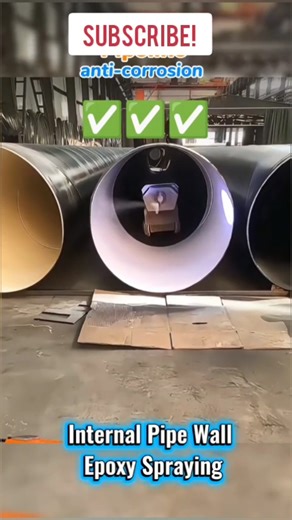 Internal pipe line epoxy coating! #shorts #viral #ytshorts