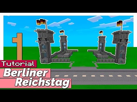 Minecraft Berlin Reichstag | Building Instructions for the Floor Plan and Towers (Xbox/PS4/PE/Bed...