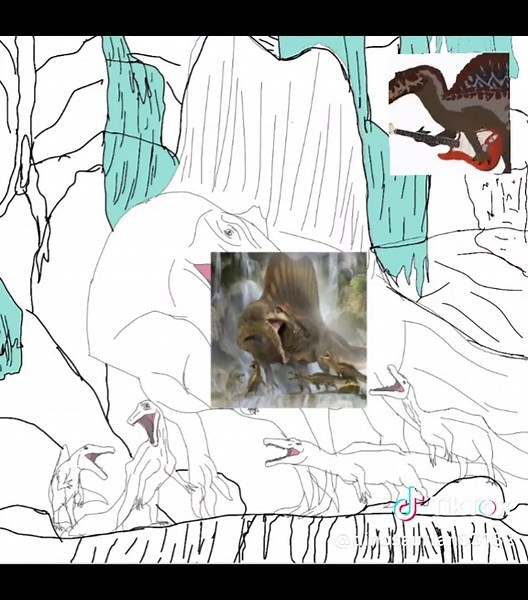 speed paint of my new pfp which is spinosaurus | dinosaur
