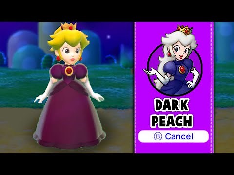 Playable Dark Peach (Shadow Queen) in Super Mario 3D World