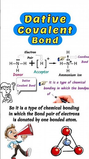 Dative Covalent Bond #dativecovalent #coordinatecovalentbond #chemistry #coordinatebond #shortvideo