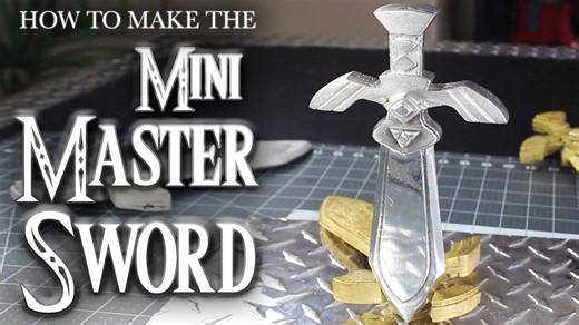Learn how to craft a mini master sword from scratch