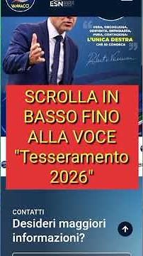 ISTRUZIONI per iscriversi al partito FUTURO NAZIONALE online