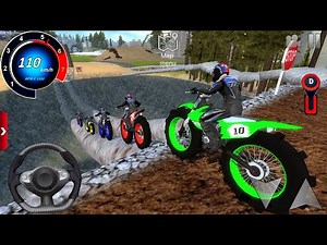 Motor Dirt Bike Racing Simulator 2025 - Off-Road Bike Stunt Driving 3D #3 - Android / IOS Gameplay