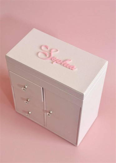 Little Girl Jewelry Box: Ballerina Musical Jewelry Box, Custom Granddaughter Christening Present, Keepsake God Daughter Gift for Flower Girl - Etsy Canada