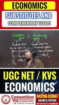 Substitutes vs Complementary Goods | UGC NET / KVS / NVS Economics | KVS NVS Coaching in Chandigarh