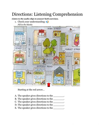 Directions: Listening Exercise worksheet