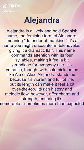 Meaning and Inspiration Behind the Name Alejandra