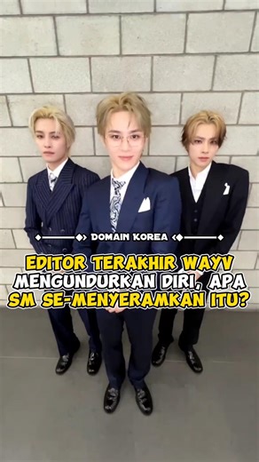 Editor Terakhir WayV mengundurkan diri, Apa SM se-menyeramkan itu? #kpop #shorts