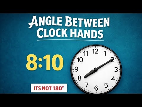 Smart Way to Get Angle Between Clock Hands | Geometry Series - 2