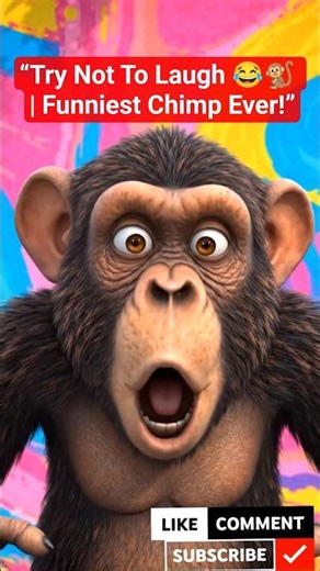 “Try Not To Laugh 😂🐒 | Funniest Chimp Ever!”#लाइक #song #face #latest #laugh