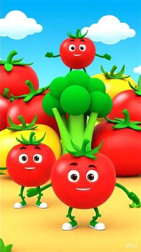 Aha Tamatar Bade Majedar 🍅 Tomato Dance Song | Kids Cartoon Shorts #shorts