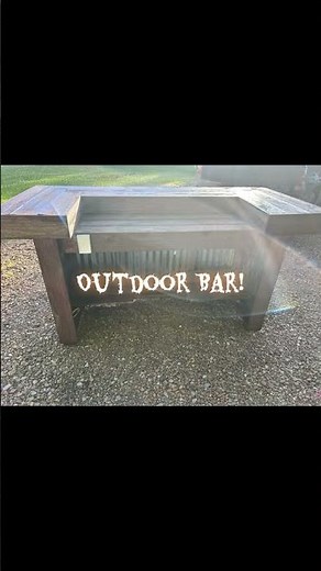 Outdoor Bar Build Idea #carpentry #outdoorprojects #diy #woodworking #funprojects