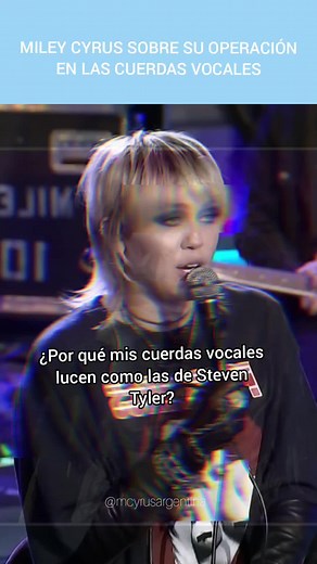 Miley Cyrus sobre su cirugía de cuerdas vocales en 2019