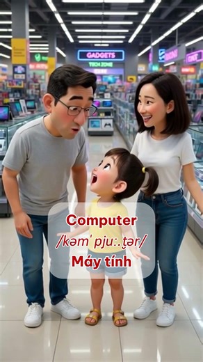 Sửa phát âm cho bé mỗi ngày: Computer - Phone - Camera - Modern #englishlearning