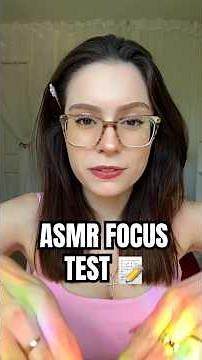 FOCUS TEST 📝 ASMR #asmr #relax #shortsasmr