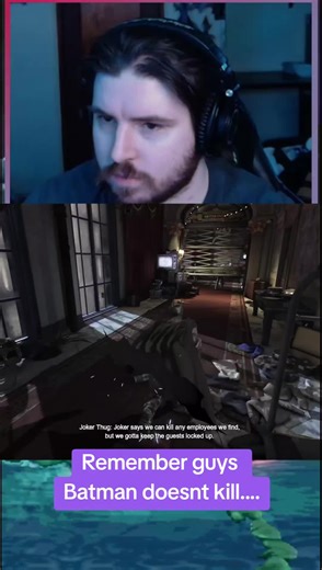 The wall clearly killed this man not batmans fault #batman #fyp #gaming #pc #streamer #arkham #funny