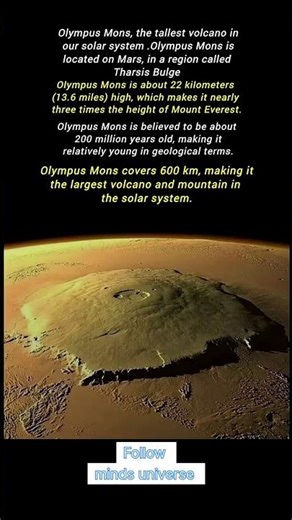 olympus mons #mars #universe #space