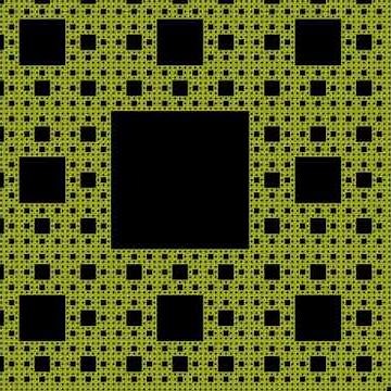 2D Menger Sponge Fractal Zoom and Animations