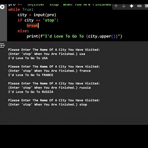 Python ( break ) Keyword #python #coding #while