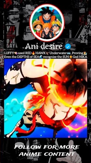 Luffy uses red hawk on hordy...#onepiece #luffy #redhawk #animeshorts