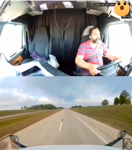 4.9K views · 21 reactions | This truckers camera caught the moments he passed out. He's lucky to be okay  #fyp #trending #viral #FreedomChasers #reaction #trucker #accident #crash #wreck #lucky #fblifestyle | Freedom Chasers | Facebook