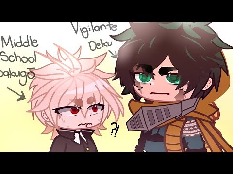 Middle School Bakugo meets Vigilante/S6 Deku?! (Middle School & Future AU)